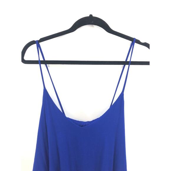NEW Blue Spaghetti Strap Crop Top - Picture 3 of 5